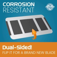 Flipper Platinum Scraper Stainless Steel Blades - Image 3